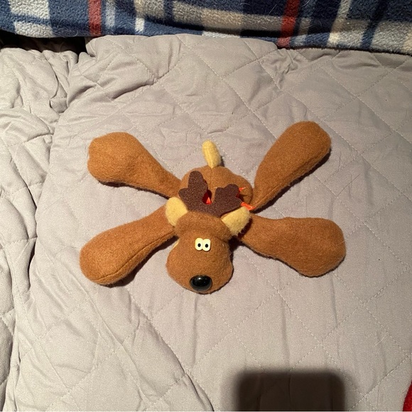 Vintage Hallmark Rodney Reindeer Stuffed Animal Plush Toy Puffalump StyleVintage - Picture 1 of 5